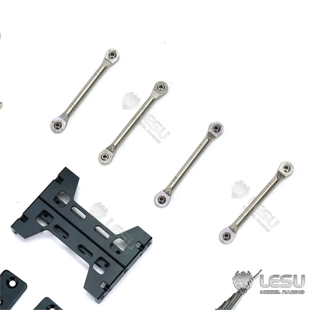 Conjunto de eixos de suspensão traseira de metal, estoque dos eua, lesu, 1/14, x8002a, para brinquedos, tamiya rc, caminhão, trator, modelo, peças de atualização diy