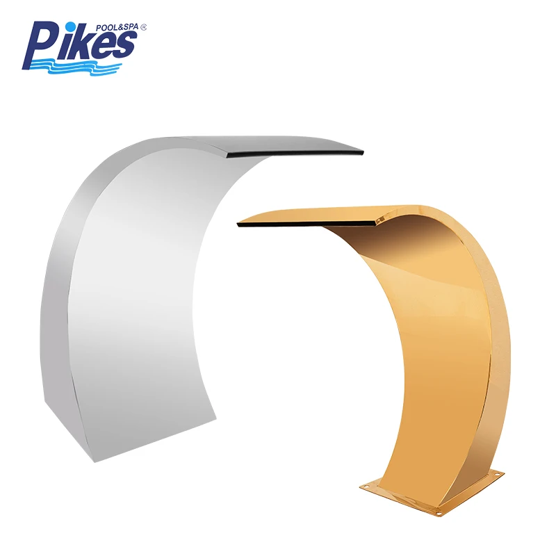 STLF Cascata Cascata in Acciaio Inossidabile per Piscina e Giardino con Base o Senza