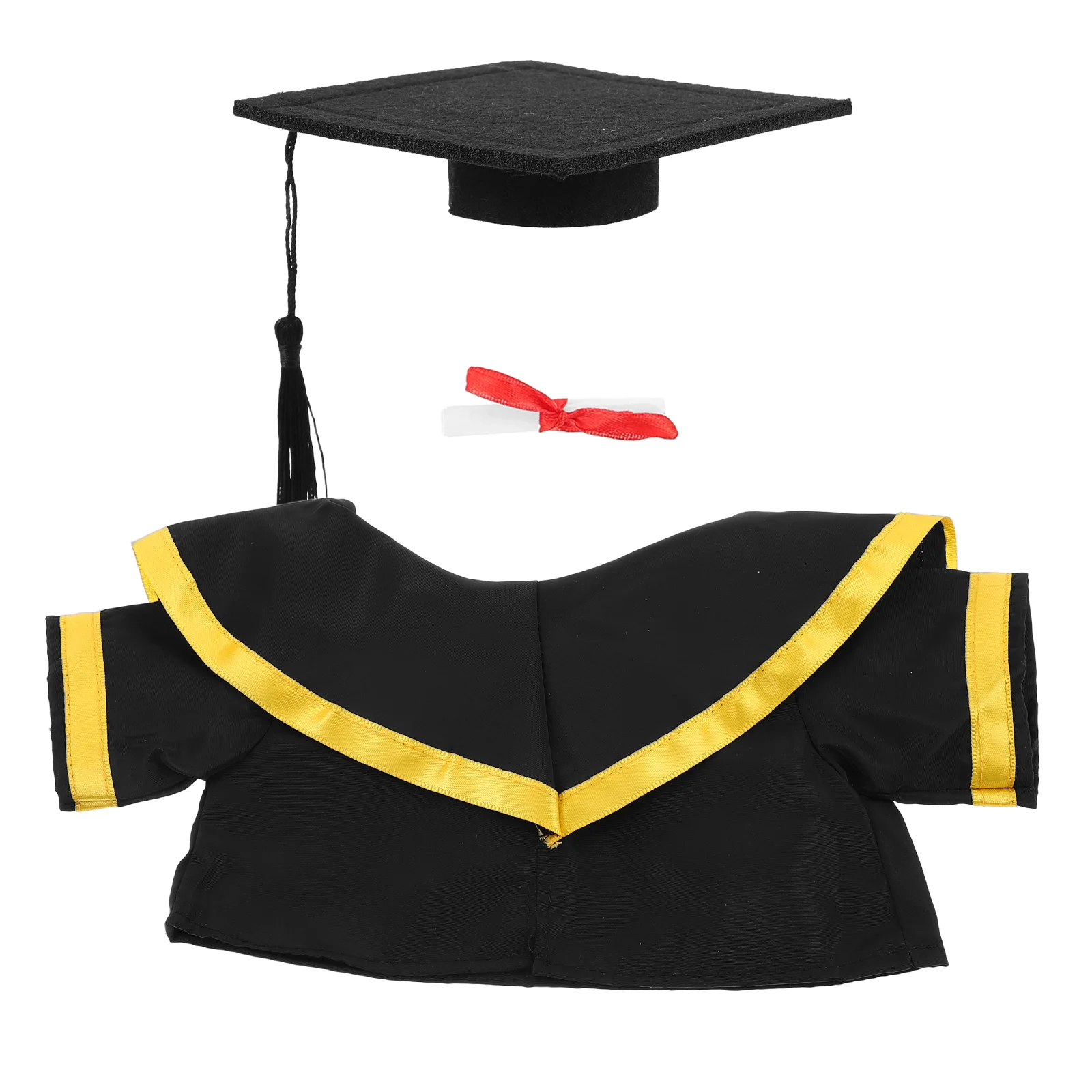 

Stuffed Animal Graduation Outfit With Cap Shawl And Scroll Plush Bear Dress Up Costume For Graduation Ceremonies And Keepsakes