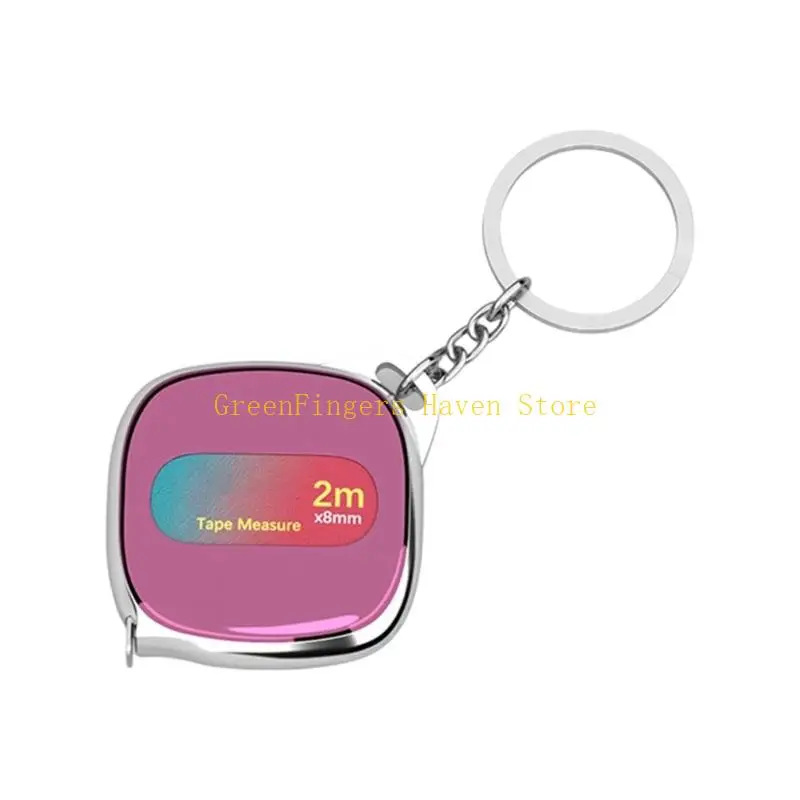 F68D Professional Mini 2M Measuring Device with Clear Double Scale Marking & Quick Retract Function Suitable for DIY Projects