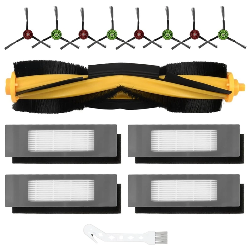 Cepillo lateral principal y filtros Hepa para Ecovacs Deebot N8 / N8 + / N8 Pro + / T9 / T9 + / N10 +, OZMO 950/920 / T8 / T8 +