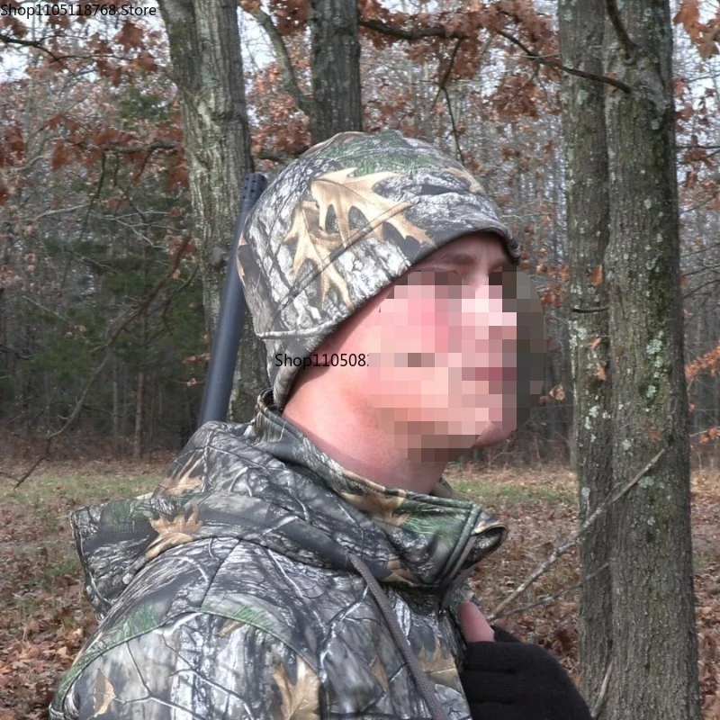 Warm Hunting Camouflage Cold Cap Outdoor Windproof Riding Concealment Cap Camping Warm Hat