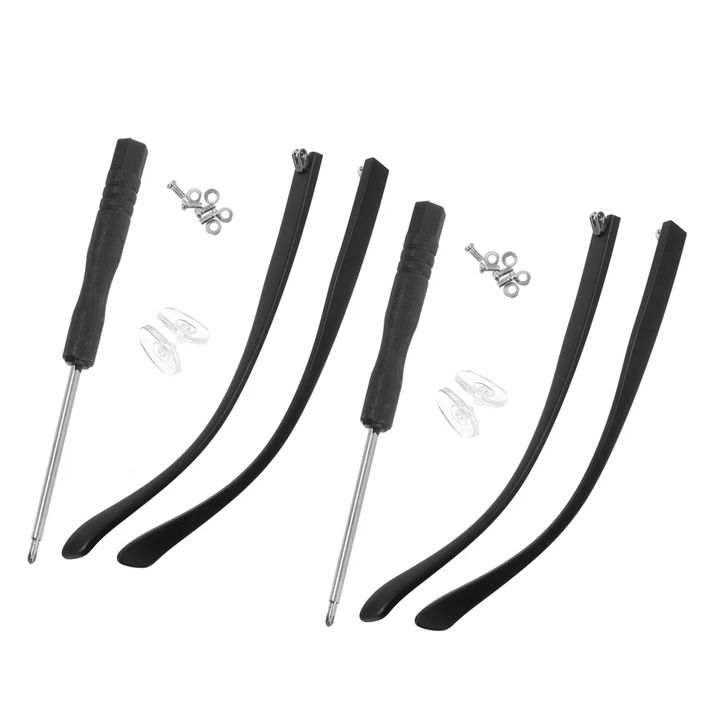 

Glasses Repair Kit Tr90 Replacement Temples Eyeglass Screws Nose Pads Screwdrivers Tools For Eyewear Maintenance