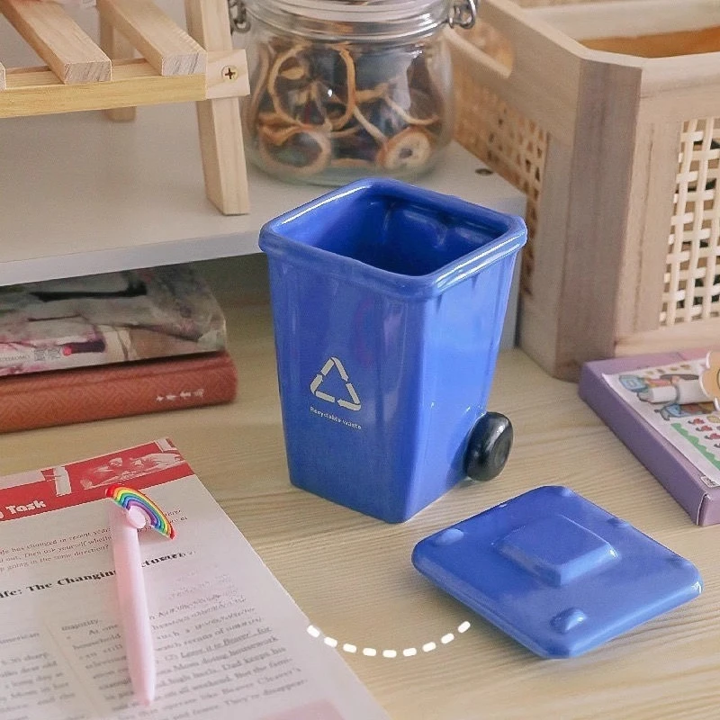 سلة المهملات الإبداعية كوب قهوة من السيراميك هدية حمراء مضحكة لهدية عيد ميلاد الأصدقاء #4