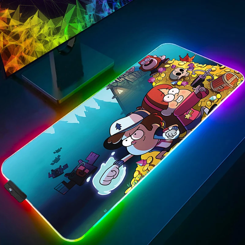 

Большой коврик для мыши RGB Strawberry Bear Lotso, ноутбук, геймерский коврик для клавиатуры, коврик для мыши XXL, светодиодный край, белая подсветка, резиновый настольный коврик