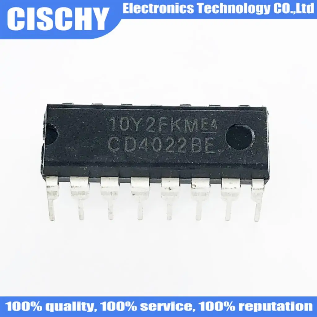 5pcs/lot CD4022BE CD4022B CD4022 DIP-14 In Stock