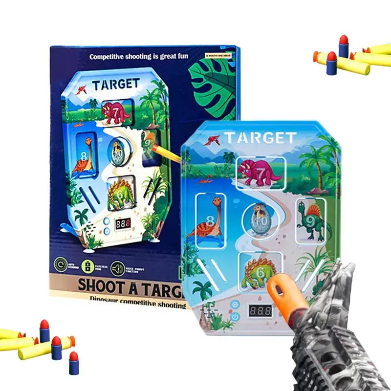 Target Game For Kids Digital Target For With Auto-Reset 3 Modes Target Electric Scoring Soft Foam Dart Toy With Sound For Kids 3