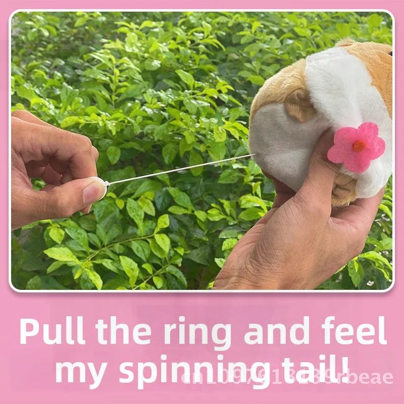 لعبة سلسلة سحب أرنب قطيفة مع ذيل هزاز للأطفال هدية السنة الجديدة لعبة رياض الأطفال لعبة الحديقة عبر الحدود #1