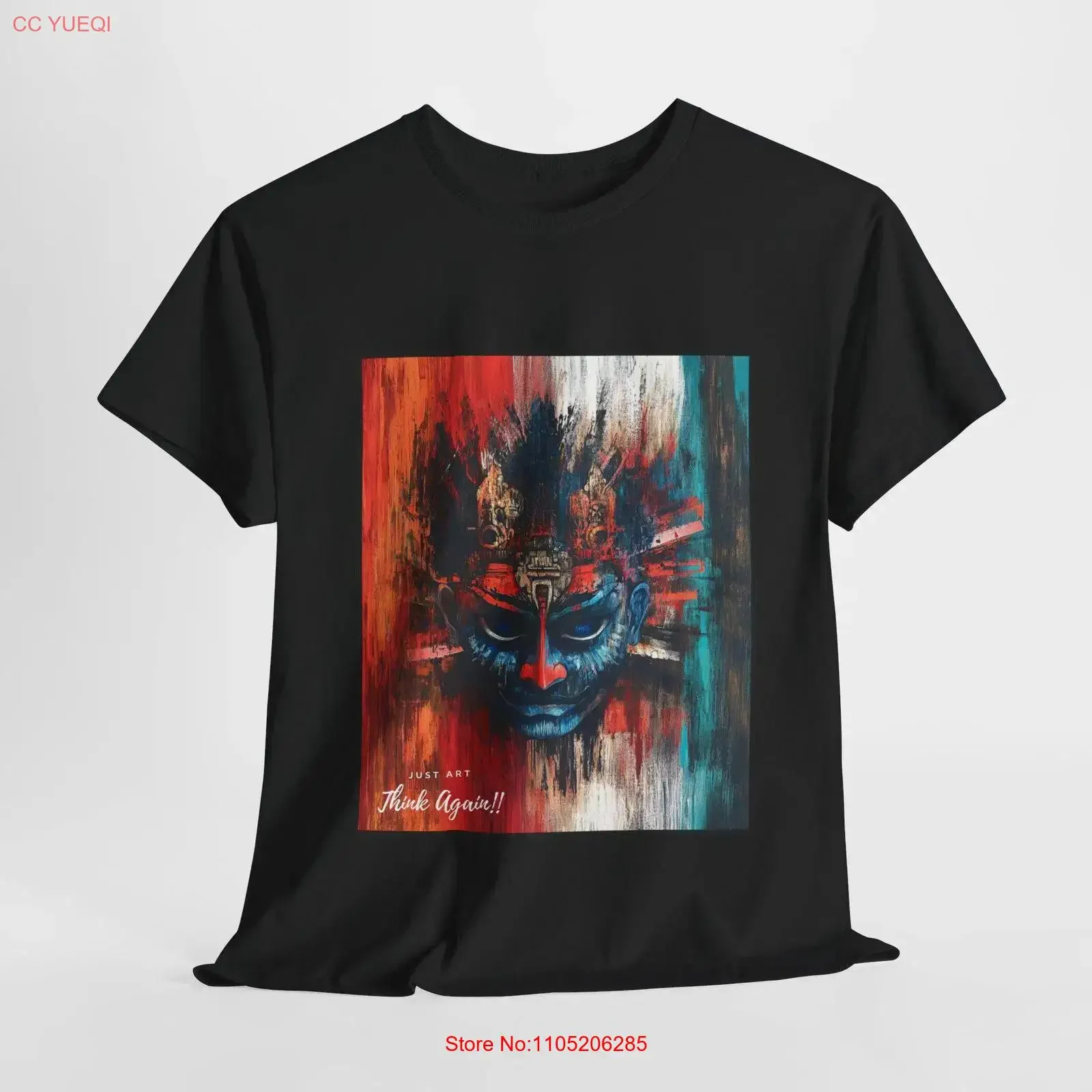 Indian Goddess Kali T Shirt 100 cotton Colorful Art PrinT Festival Clothing Boho Top vintage Washed designer clothes graphic