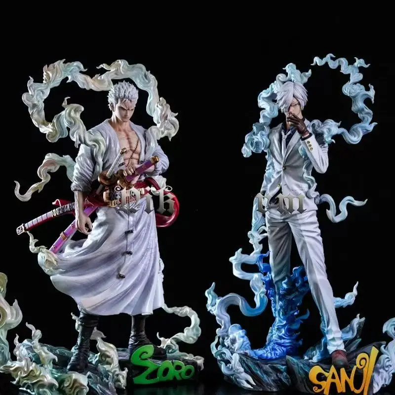 

Большая статуэтка Санджи Ника Зоро (28 см) с двумя головами, на подставке, из ПВХ, аниме-фигурка, настольное украшение, коллекционный подарок