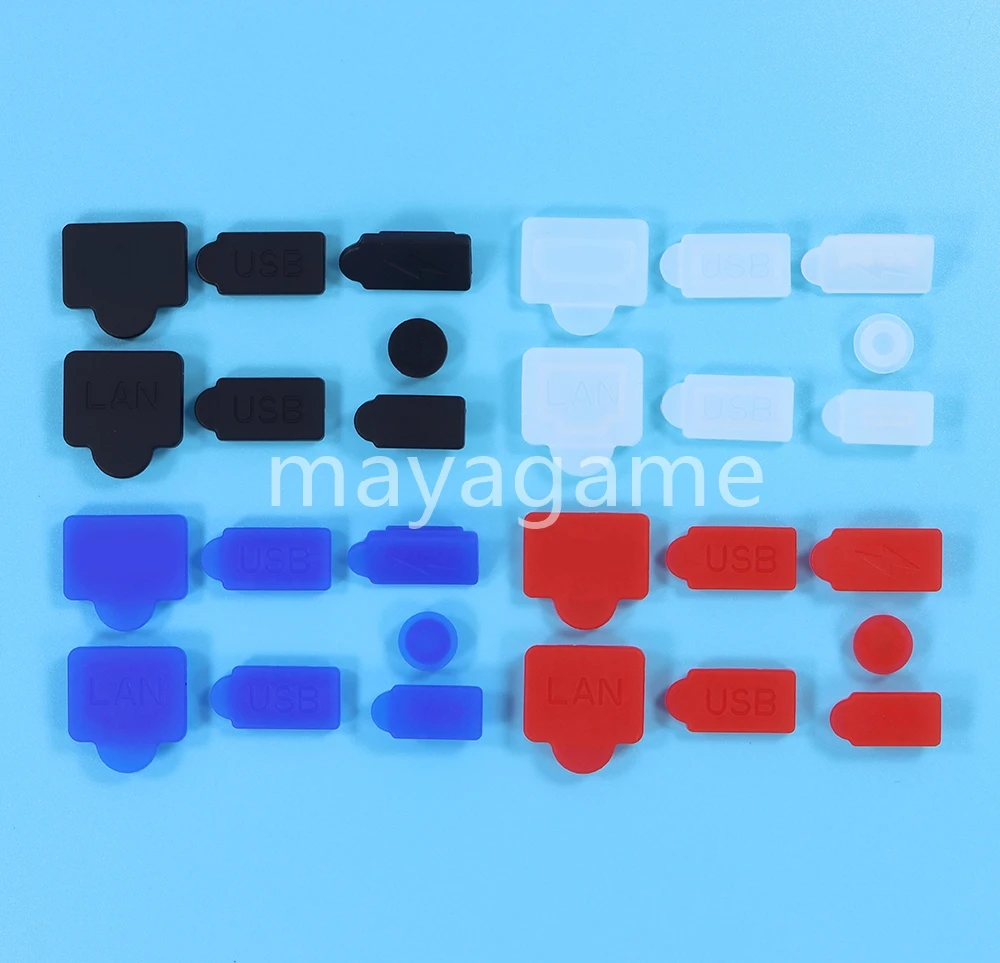 100 conjuntos de silicone usb poeira plug anti-poeira capa para ps5 dustproof plug usb hdm interface capa de poeira para playstation 5