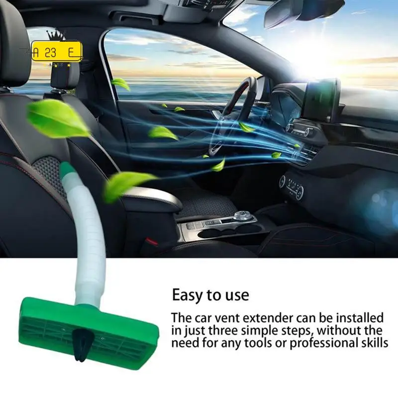 

A23E-Jewel Cooler For Man Easy To Use Car Crotch Vent Extender Hose For Man Balls Cool Or Warm Air White