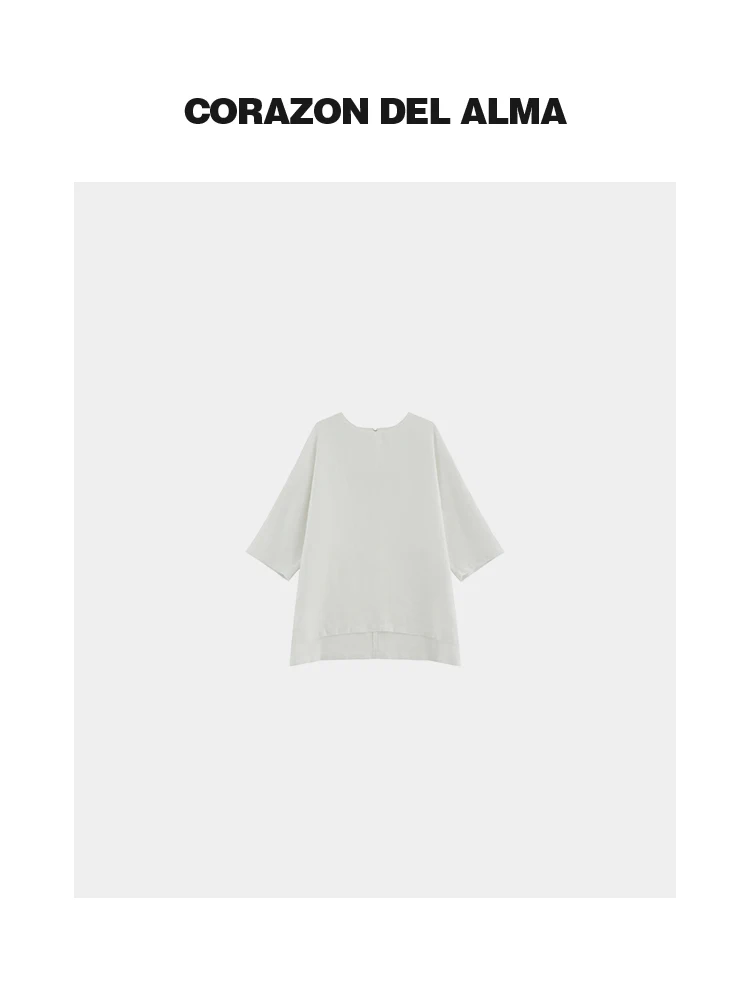 

Мягкая, приятная к телу трикотажная футболка с эффектом коррекции фигуры и силуэта, повседневная, с принтом Corazon Del Alma