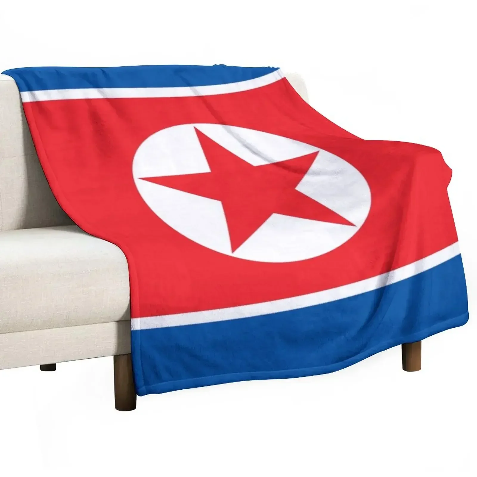 Flag of North Korea Throw Blanket Multi-Purpose christmas gifts anime Blankets