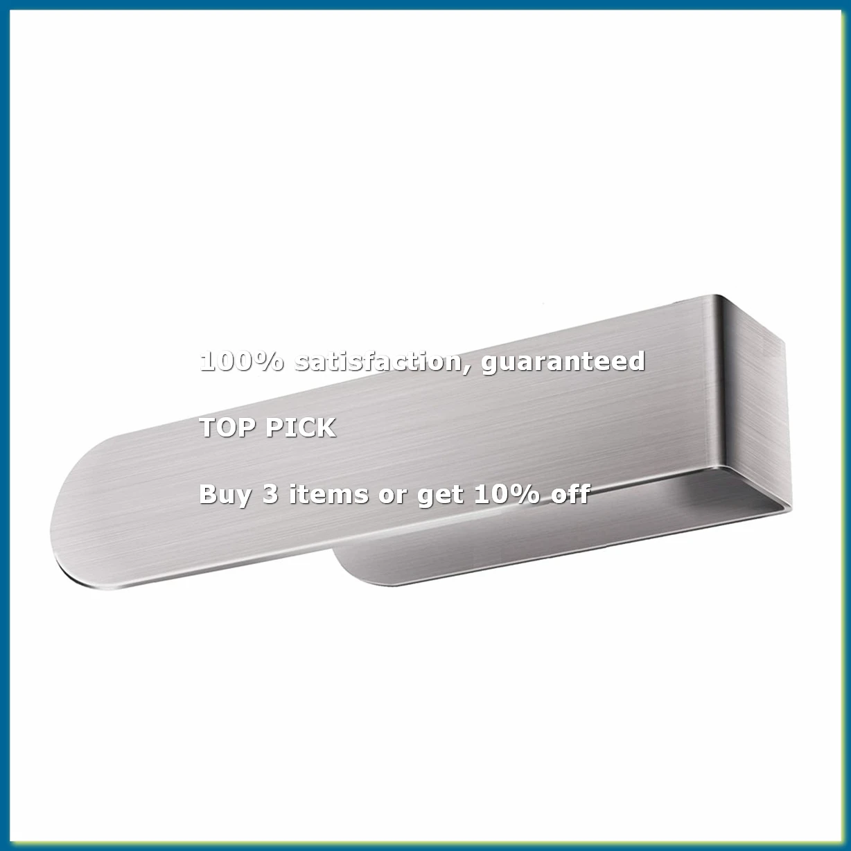 Self Adhesive Hand Towel Holder 304 Stainless Steel Brushed Wall Mount Bathroom Towel Bar Silver