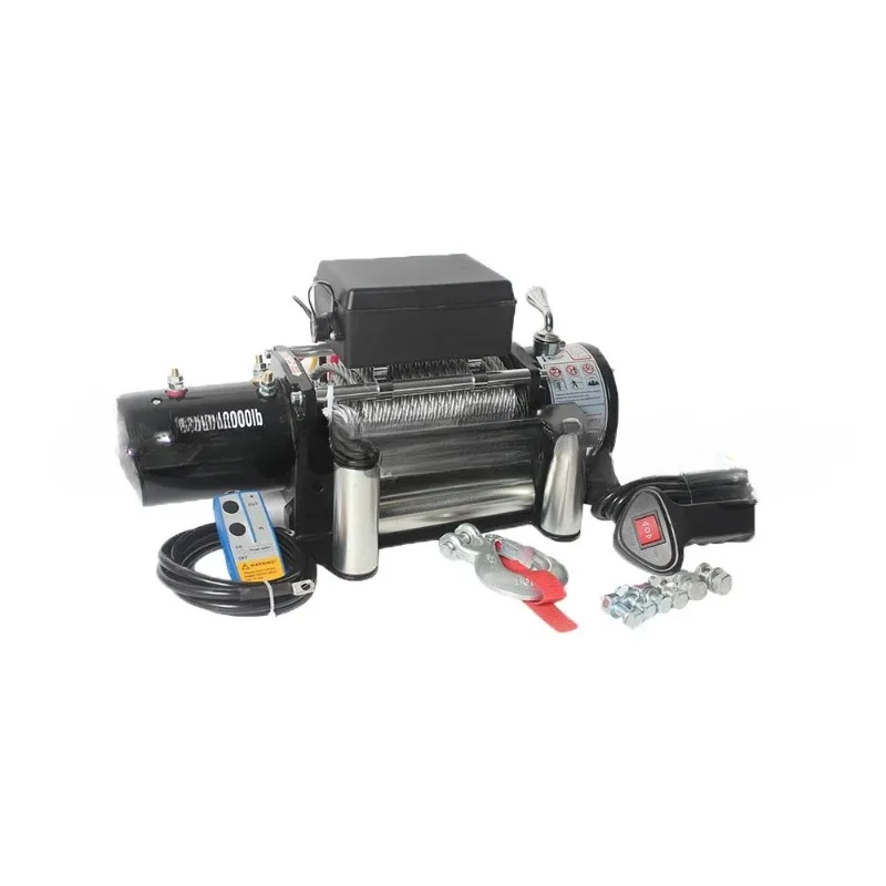 12000Lbs 12V 24V 4WD4x4 automobile electric winch synthetic rope