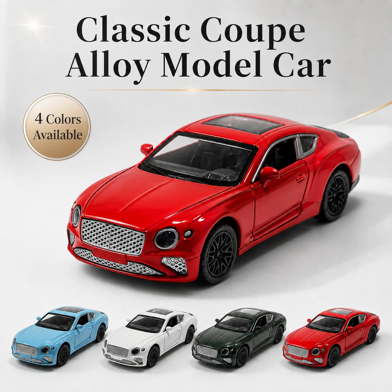 (Corrugated Box) Premium Grand Tourer Car Toy Car, with Return Force Function, Metal Casting, the Best Gift.