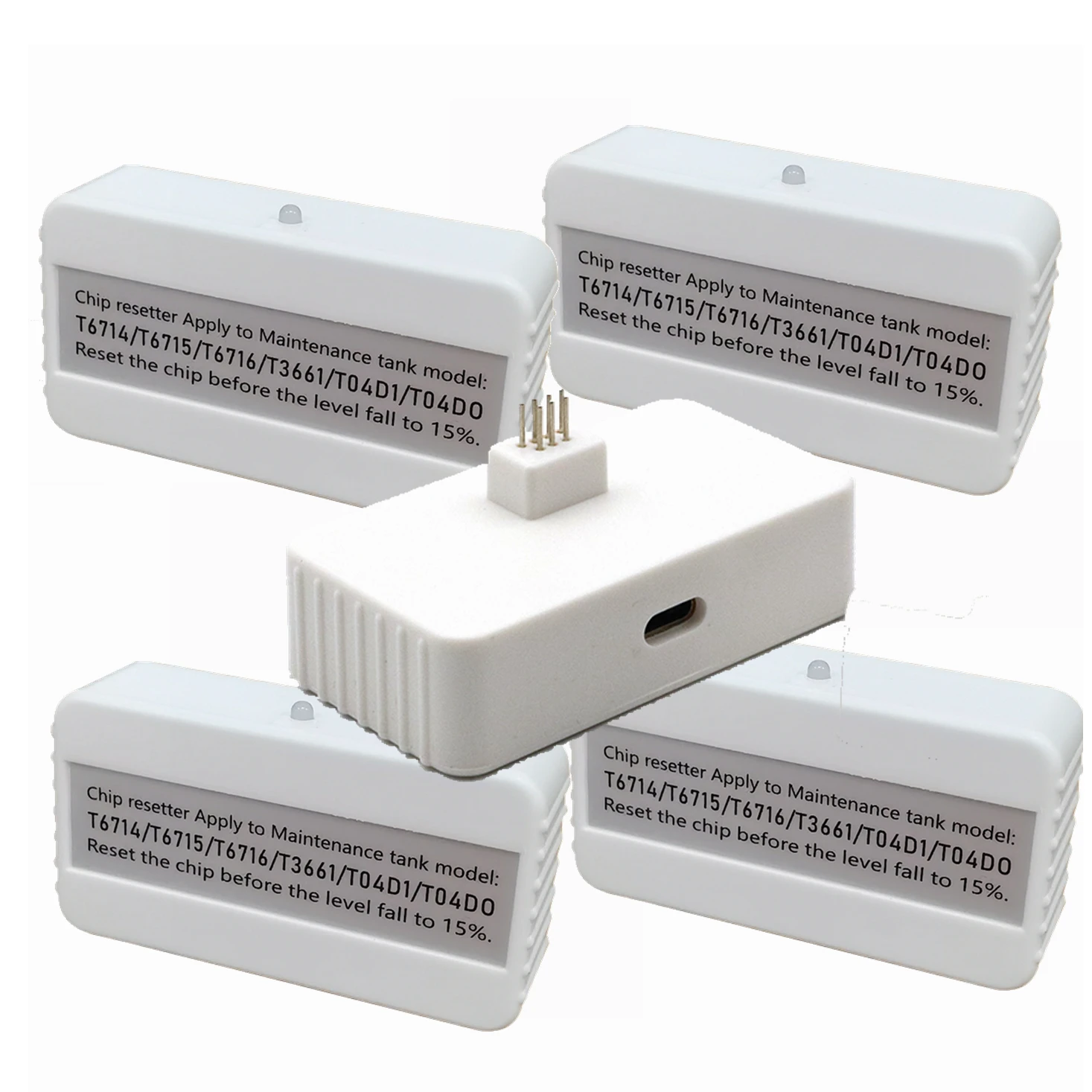 

5 шт. T04D1, сброс коробки для обслуживания, совместимый для Epson L6178 L6198 L6170 L6190 L6171 L6191 C5290 C5790, декодирование резервуара для отходов