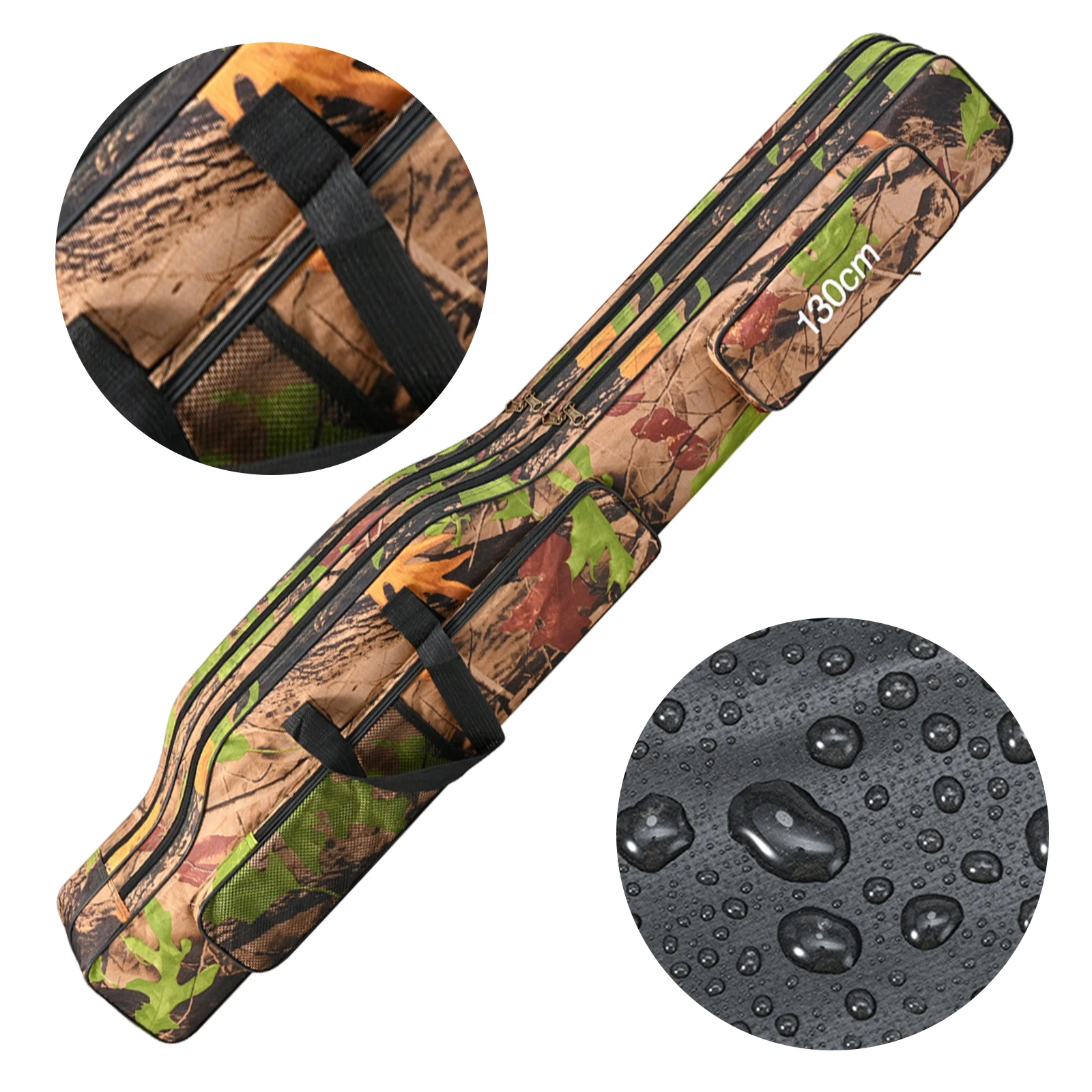 

Водонепроницаемая складная сумка-чехол для рыболовных снастей и удилищ из оксфорда, большая вместимость, 130 см, для мужчин, семейных путешествий, подарков