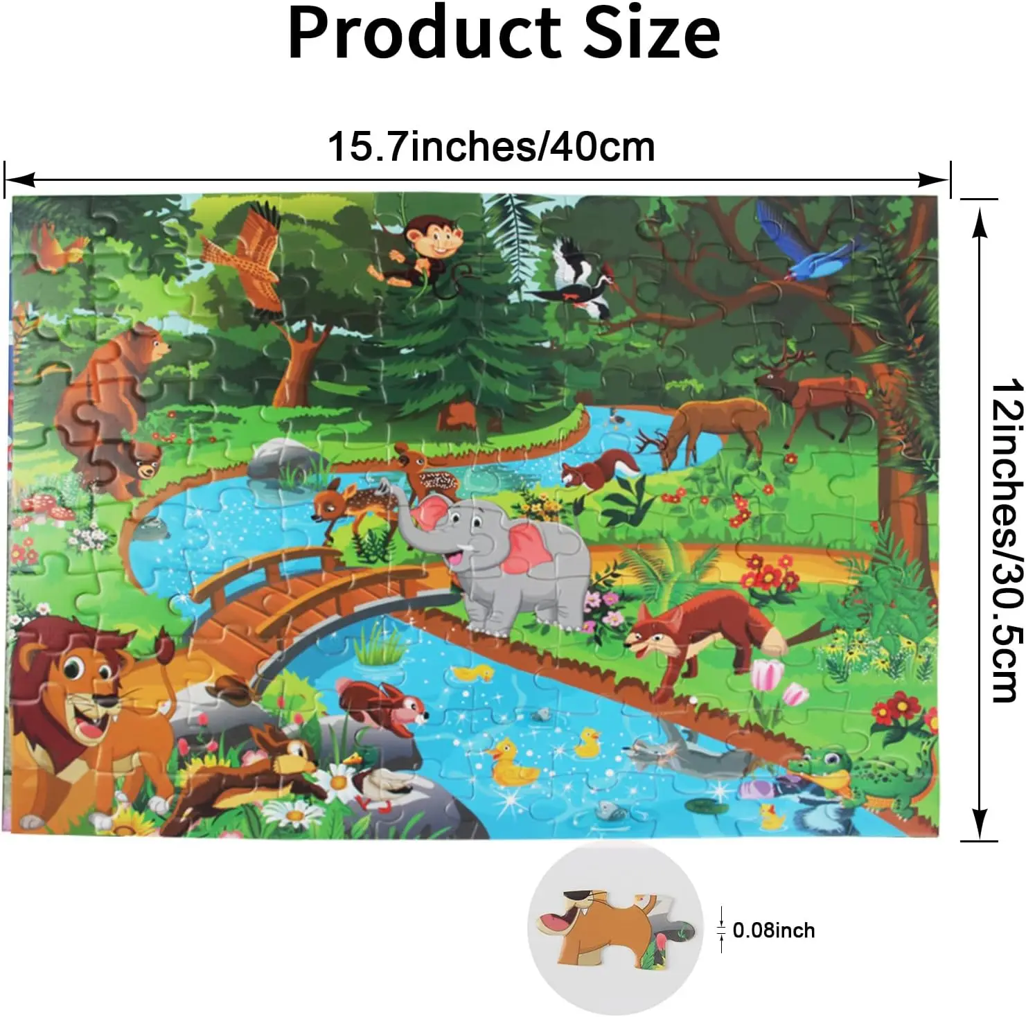 100 Pieces Animal Dinosaur Ocean Theme Jigsaw Puzzles, Toys Preschool, Gift For Birthday Christmas Halloween Thanksgiving