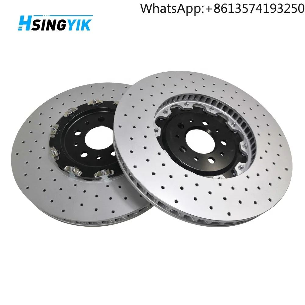 For Hsingyik Front 2-Pieces Rotor Brake Disc for Ferrari F430 380X34MM