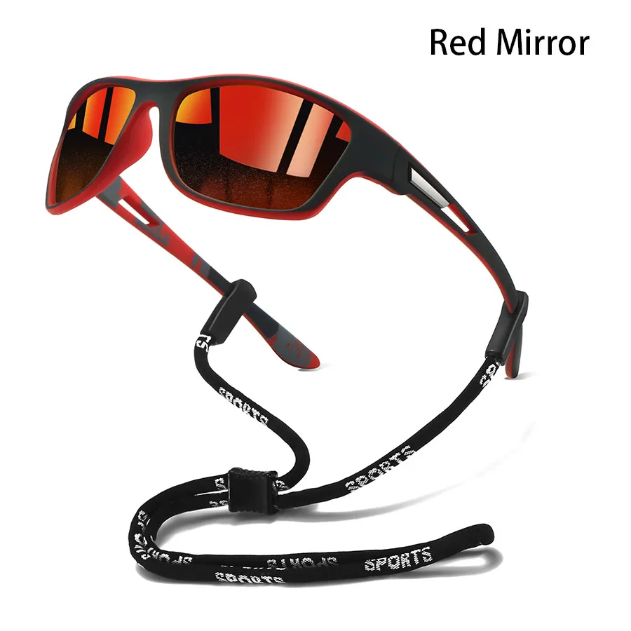 Modische Sport-Sonnenbrille mit Kettenmuster für Herren und Damen – Ideal zum Laufen, Bergsteigen und Angeln – Outdoor-Schutzbrille – Detail 8