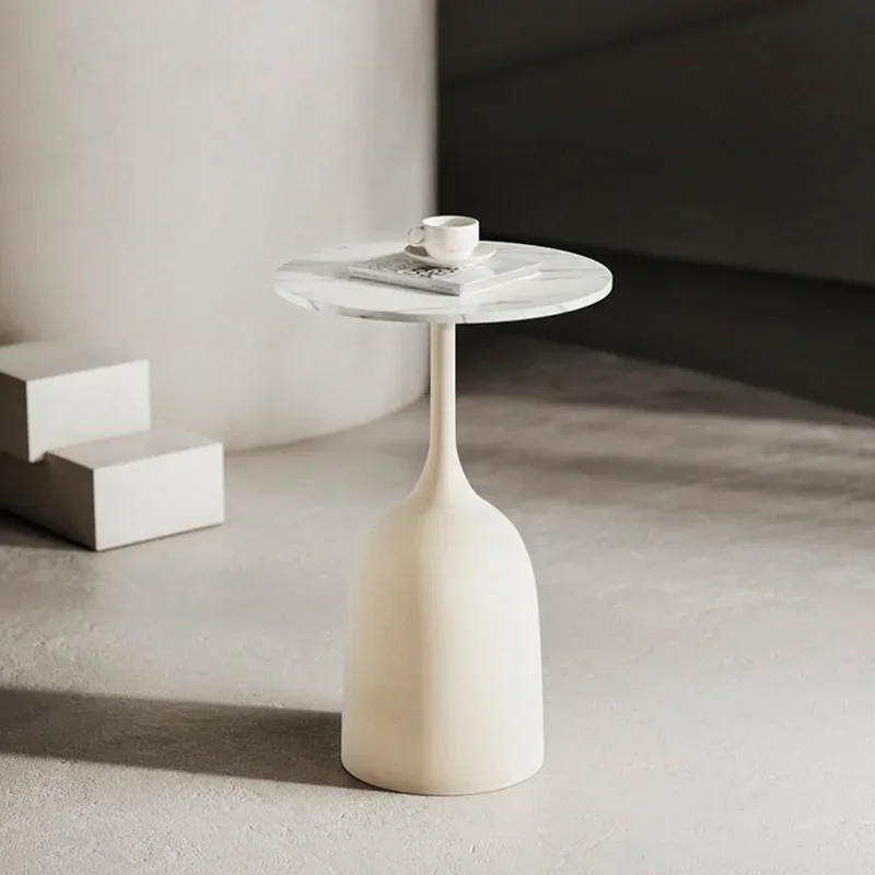 

White Living Room Bedsides Table Modern Design Home Bedsides Table Aesthetic Round Mesilla De Noche Furniture for A Bedroom