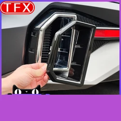 For Trumpchi GAC EMKOO 2023 2024 Car Double Exhaust Pipe Black Warrior Tail Throat Decorative Cover Frame Auto Accessories