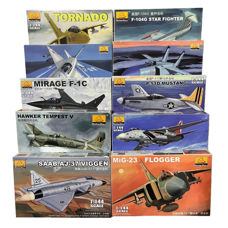 1/144 Military Fighter Bombing Angriffsflugzeug UdSSR MIG25 US P-51D F15 ME-110G UK Spitfire TRUMPETER Montage Flugzeug Modell Spielzeug