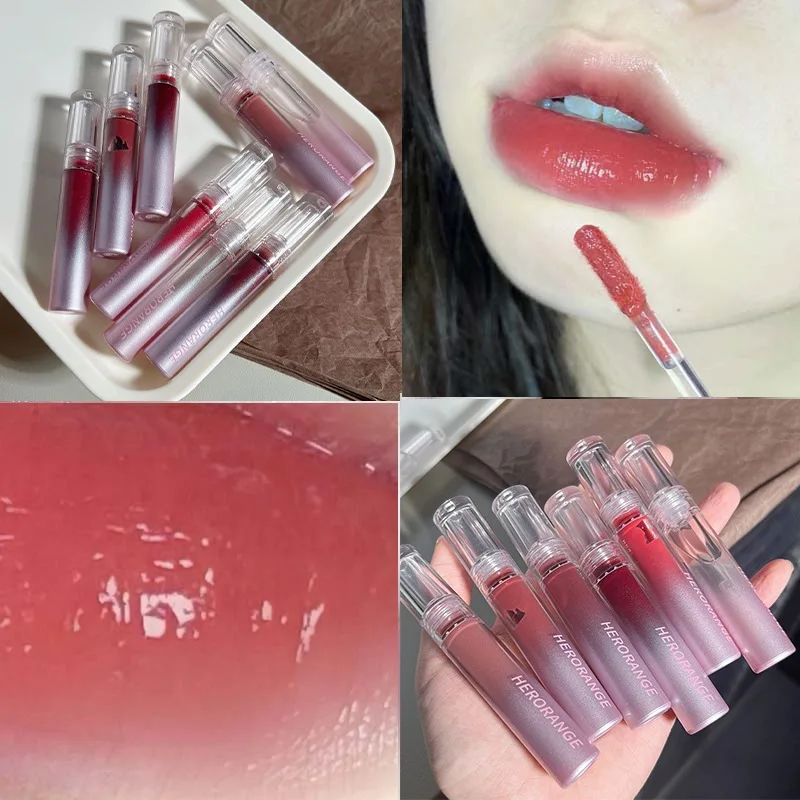 Spiegel Lipgloss Hydraterende Vloeibare Lippenstift Cosmetica Waterdichte Non-Stick Cup Sexy Vrouwen Lip Tint Lip Glazuur Koreaanse Make-Up