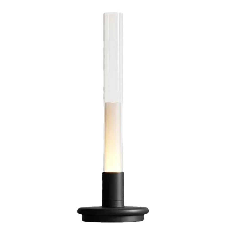 

Cross-border charging candle table lamp lying, creative light luxury touch bar outdoor dining table coffee table