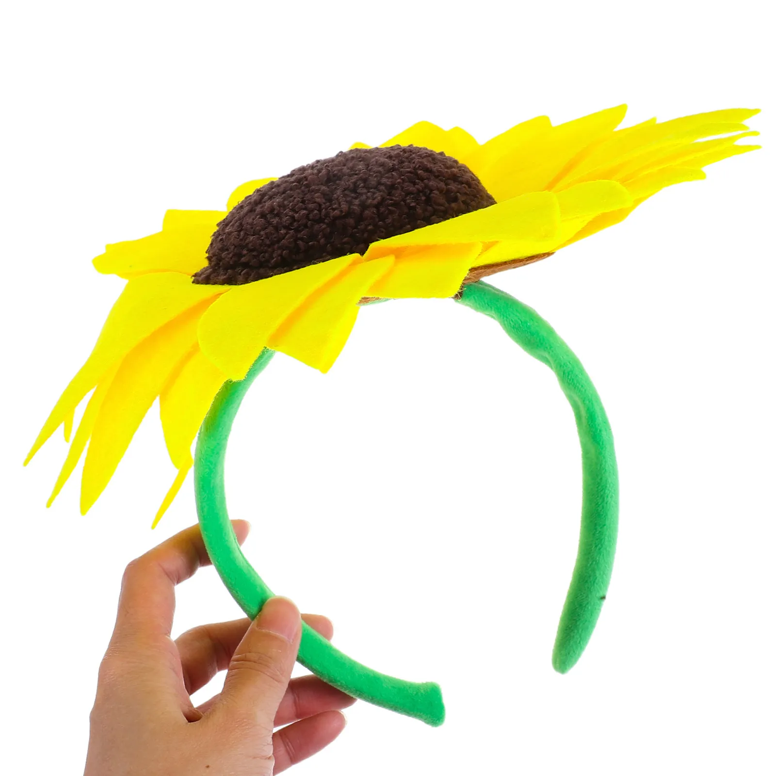 

Sunflower Headband Fabric Flower Hairband Floral Hair Accessories Party Photo Props Cosplay Sunflower Pattern Headband
