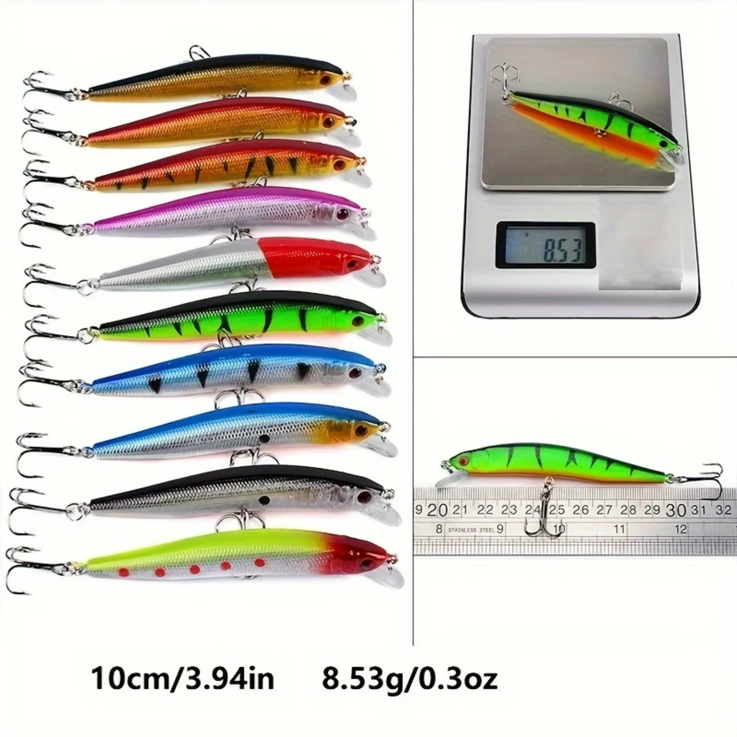 

56pcs/lot Fishing Lure Set with Crankbaits and Spinners - Ideal for Carp and Other Fish - Versatile and Effective