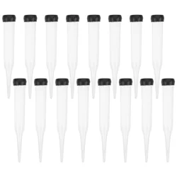 50 Pcs Flower Water Tubes Clear Vials For Supplies Plastic Grow Bags Rose Water Holder Floral Arrangement Supplies Stem Tools