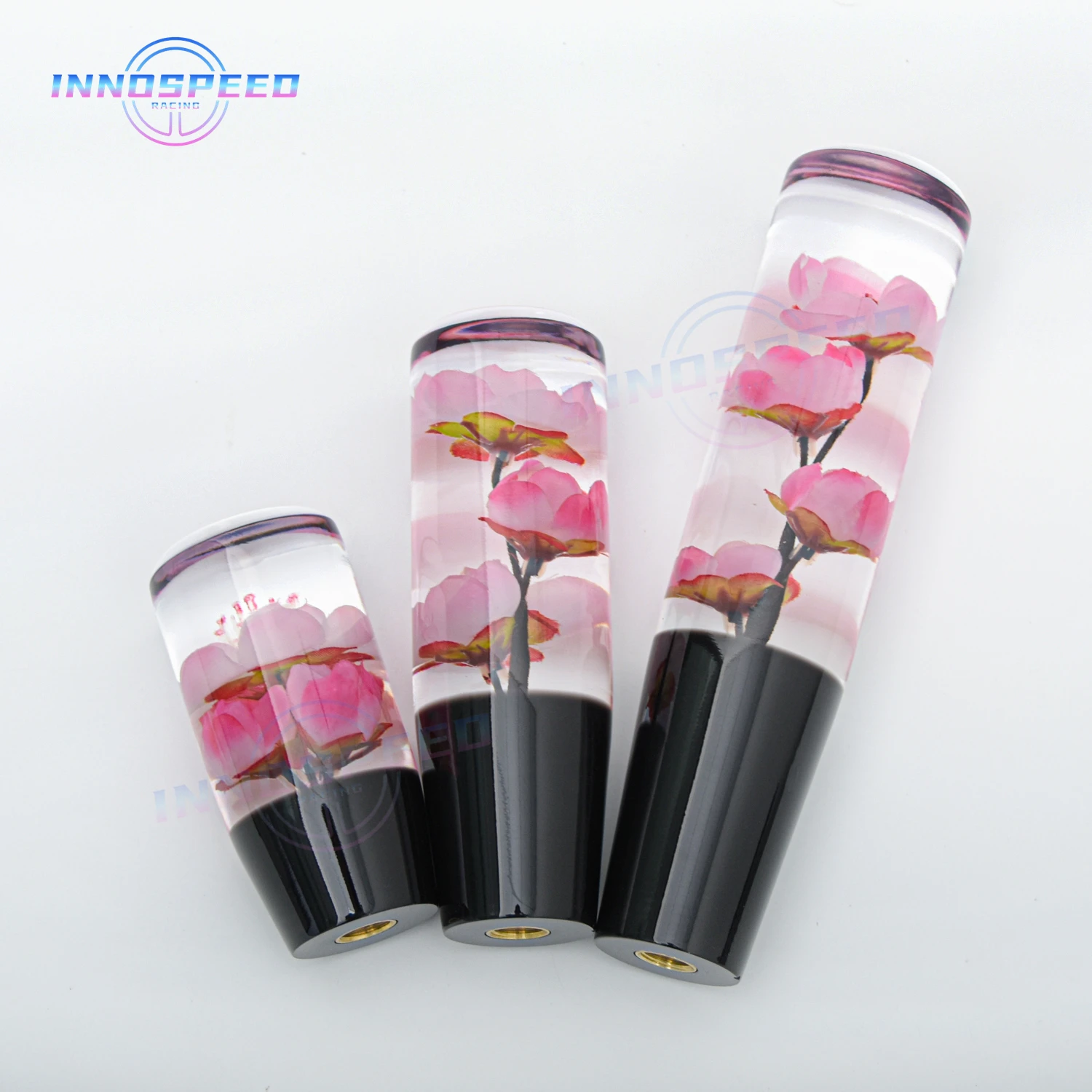 10-20cm Car Modified Transparent Underwater Flower Shift Knob JDM Racing Gear Shifter Lever Stick