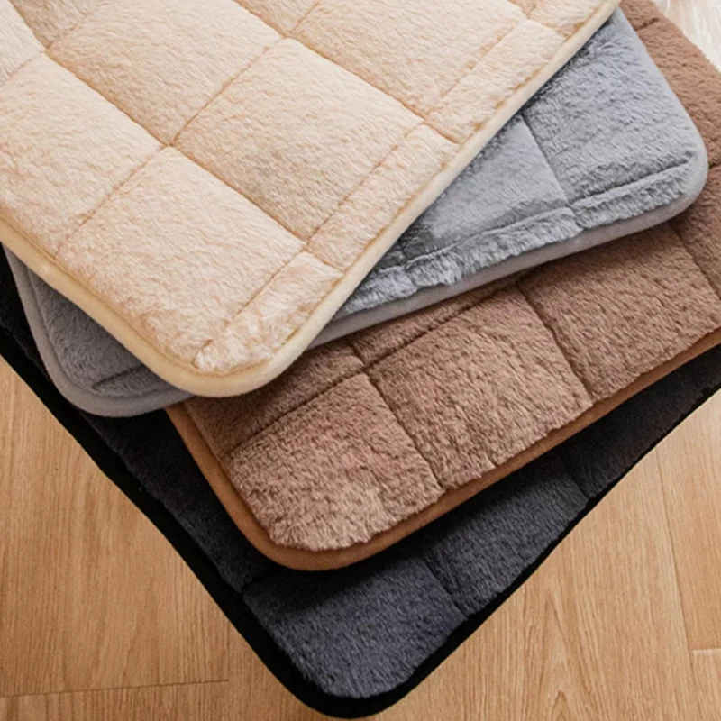 Wood Chair Cushion Dining Room Restaurant Long Bench Cushion Winter Warm Mahogany Bench Seat Pad Rectangular Chair Cushion