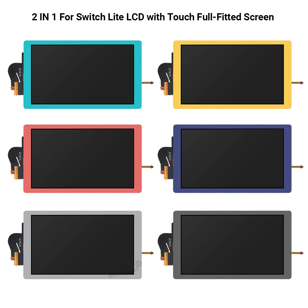 

Запасной дисплей 2-в-1 для Switch Lite с сенсорным экраном, полный комплект для замены экрана Switch Lite
