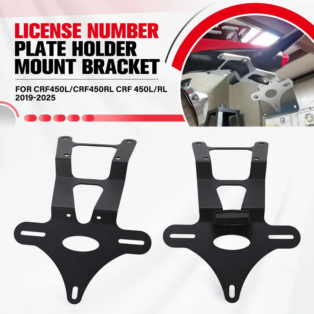 

For Honda CRF450L/CRF450RL CRF 450L/RL 2019-2023-2024 2025 Motorcycle Fender Eliminator Kit Rear Tail Tidy License Plate Holder
