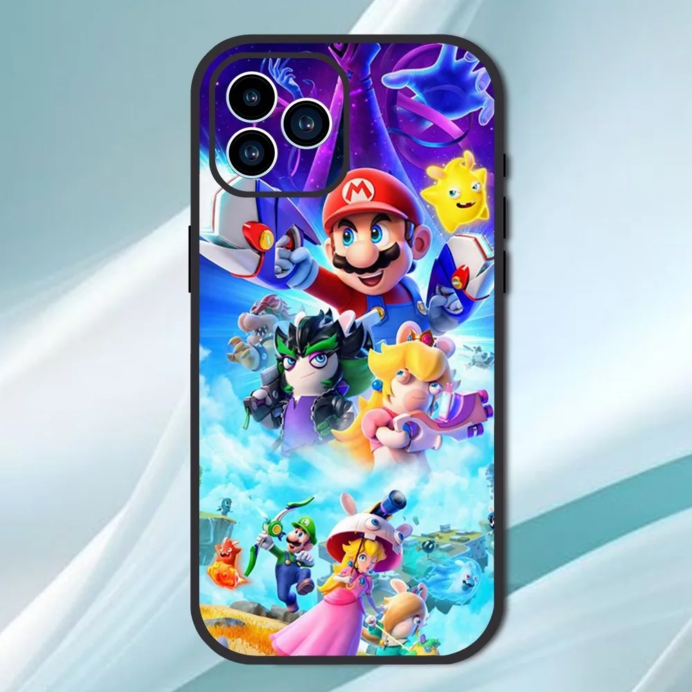 Game M-Mario R-Rabbids Kingdom Battle Phone Case For iPhone 13 12 11 14 15 Pro XS Max XR X 8 7 6S 6 Plus SE 2020 Soft Back case