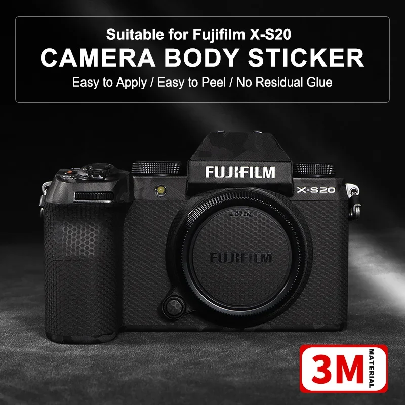 UCONS Anti-scratch Camera Skin for Fujifilm X-S20 Sticker Decals Sweat-Resistant Protective Camera 3M Sticker for X-S20