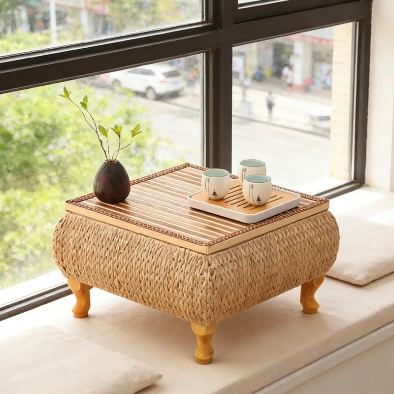 Extra Large Premium Sturdy Chinese Solid Wood Foldable Tatami Low Tea Table, Multi-Purpose for Windowsill, Balconies & Homes Pro
