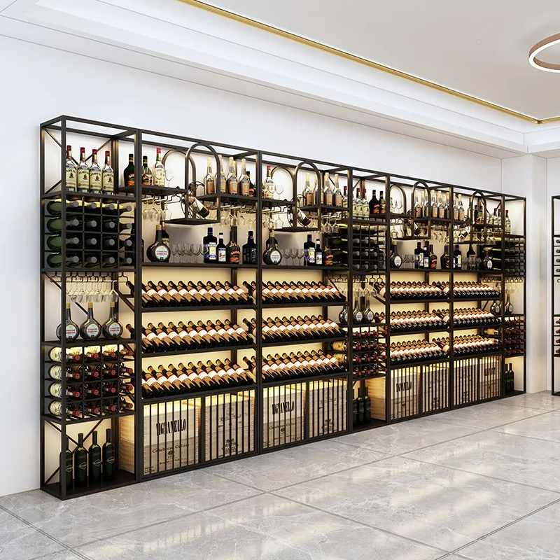 European-style wine cabinets, storage racks, wall-mounted commercial wineries, wine cellars, commercial rooms,display racks