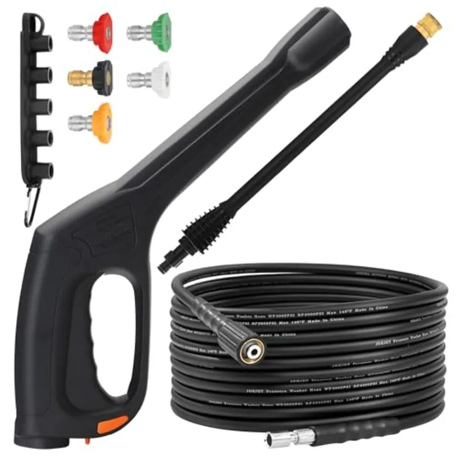 

Pressure Washer Spray Gun and Hose 32FT Extension Wand and 5 Nozzle Tips Compatible with Some Portland Husky Black Decker Ford