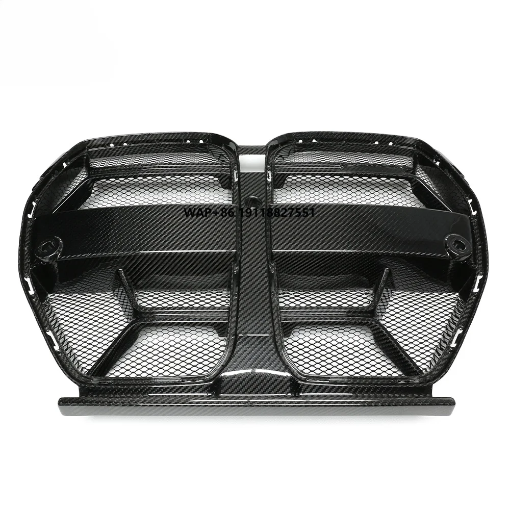

G83 Csl Carbon Fiber Front Grille Mesh For M3 G80 G82 M4 New Condition Kidney Grille Bumper Dry Carbon car grille