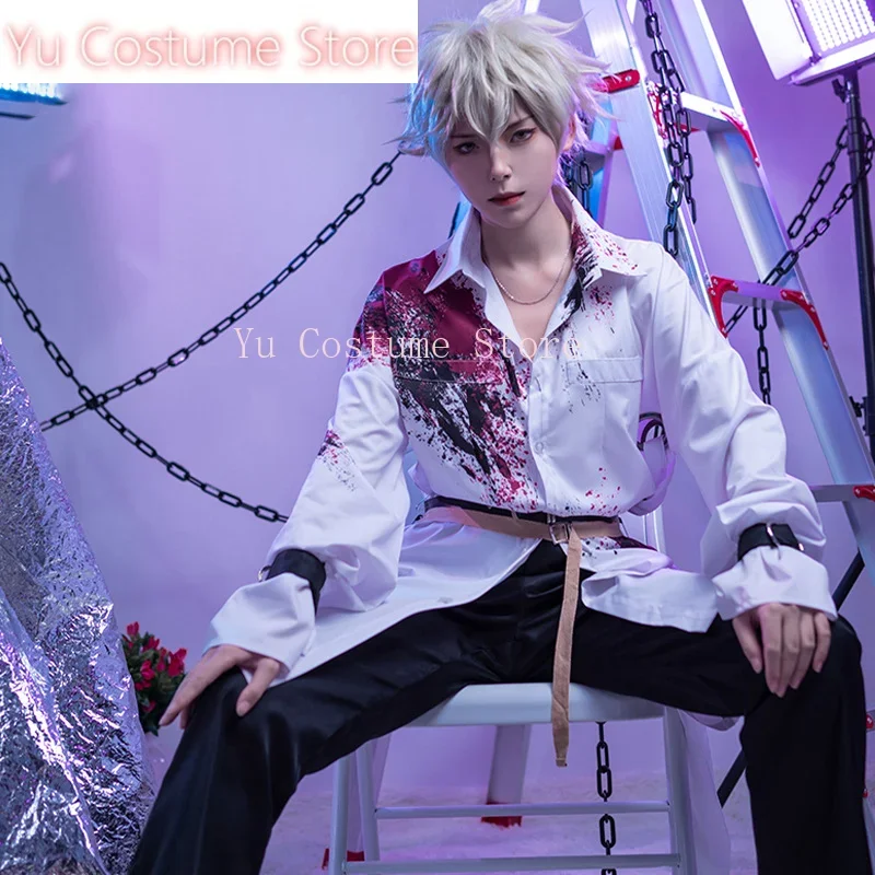 Yu disfraz juego conjunto estrellas Sakuma Rei Cosplay Otogari Adonis Cosplay disfraces hombres camiseta pantalones traje Cos Set