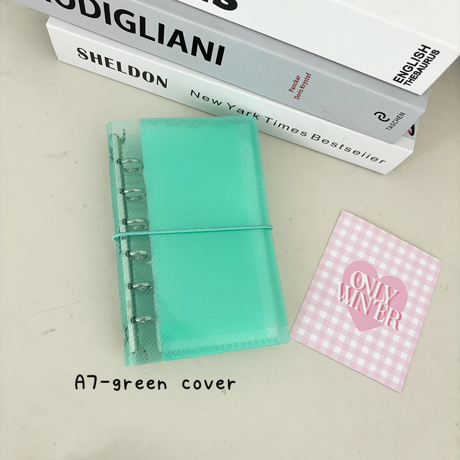 M5/A7 Loose Leaf Journal Notebook Cover, dreifache tragbare Hülle, DIY Nachfüllpapiere/Taschen, Junk Handbook Aufbewahrungsorganisator – Detail 7