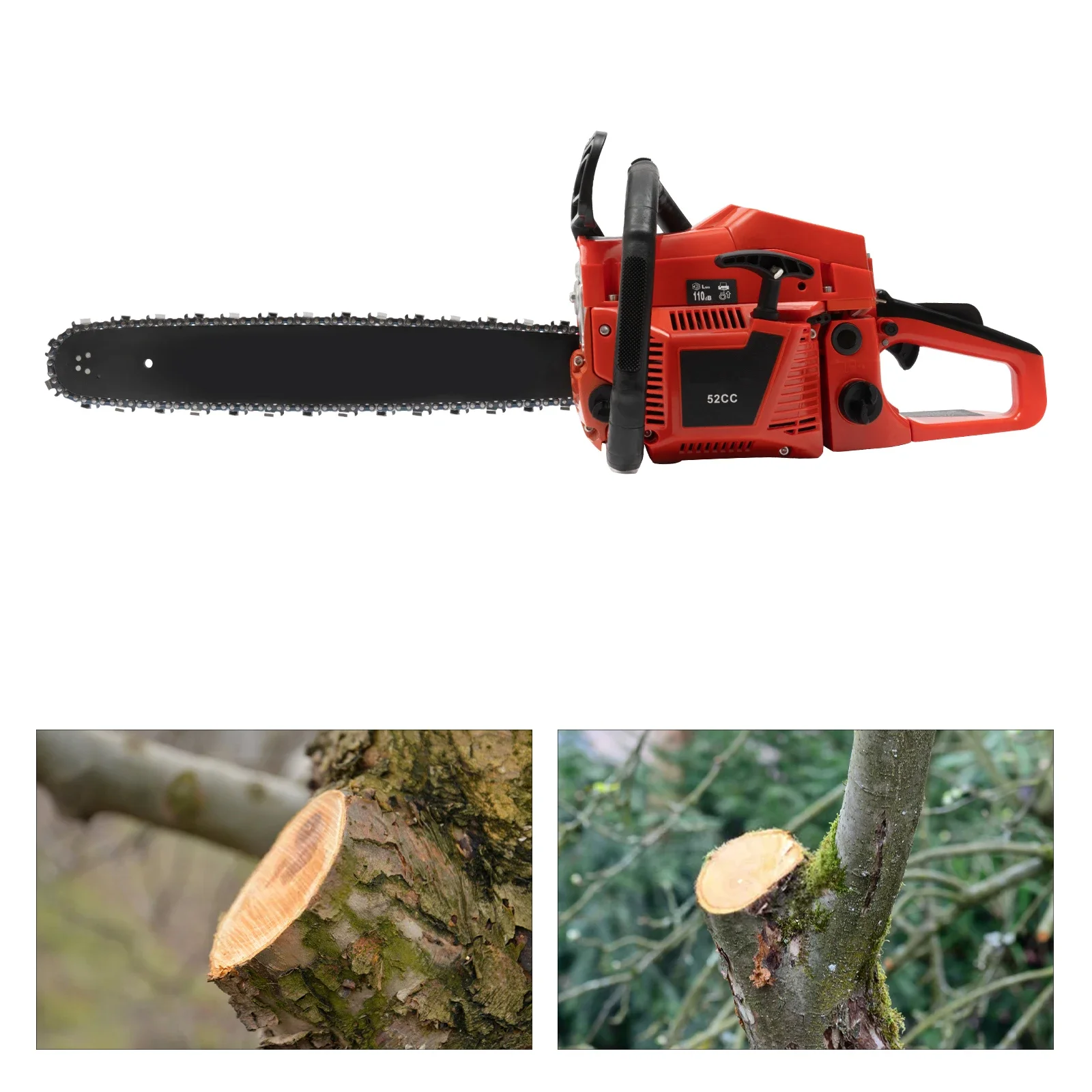 

For 52CC 2-Stroke Engine Gas Chainsaw 20 Inch Top Handle Gasoline Powered Chain Saw For Wood Cutting 2200W