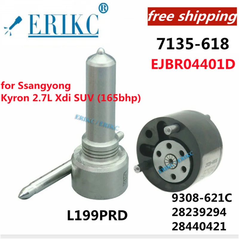 ERIKC FREE Nozzle Kit 7135-618 L199PRD VALVE 9308-621C 28239294 28440421 EJBR04401D For Ssangyong Kyron 2.7L Xdi SUV (165bhp)