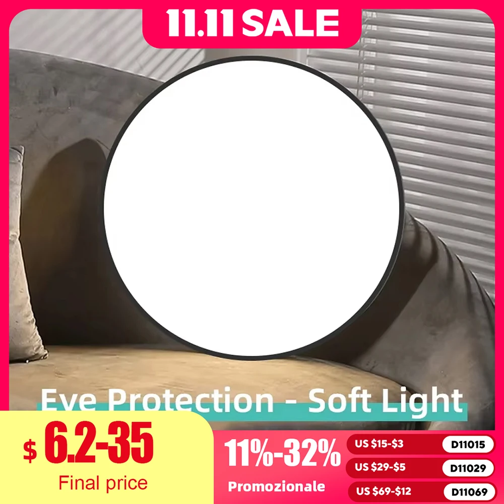 

Led Ceiling Light Modern Ultra-Thin Panel Light 180-265V Chandelier 18W/30W/40W Indoor Lighting Ceiling LED Light Ceiling Lamp