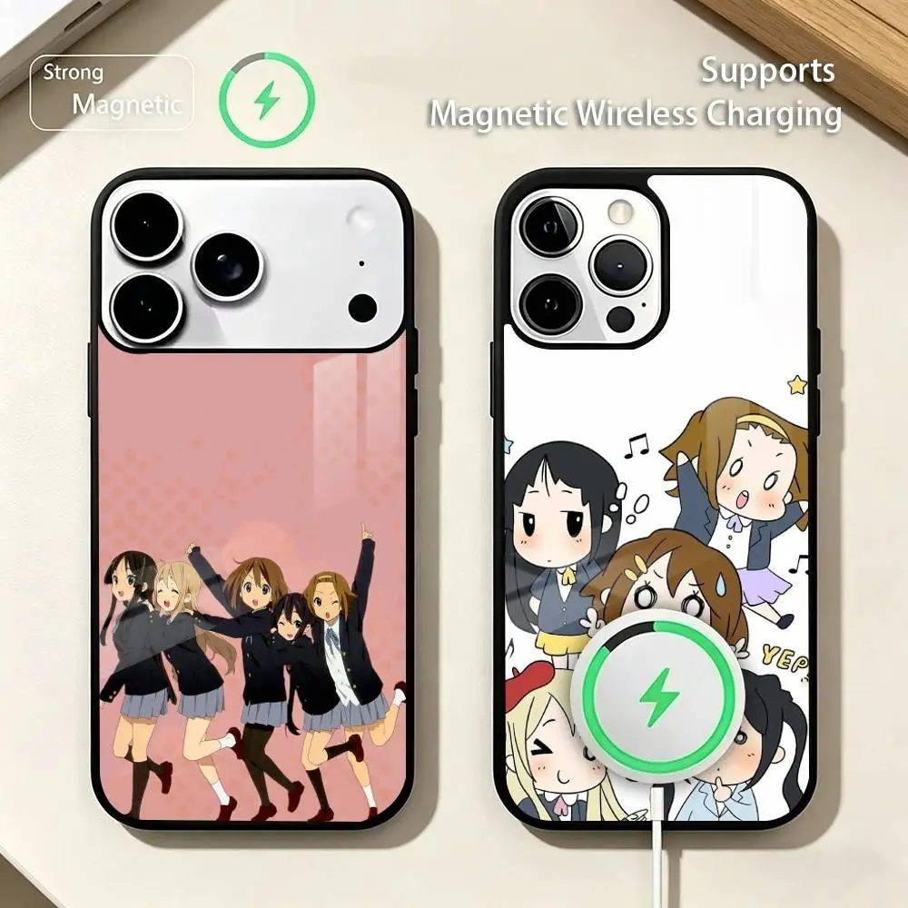 

Comedy Anime K-K-ON! Phone Case For iPhone17,16,15,14,13,12,11 Plus,Pro Supports Magnetic Wireless Charging